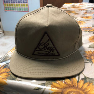 Tan Obey Snapback